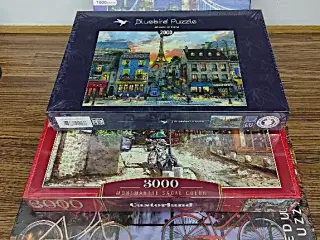 Puslespil 4 stk helt nye, aldrig åbnet.