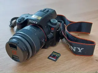 Sony Alpha 37 sæt med 8Gb SD-kort og taske
