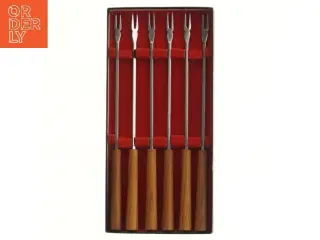 Vintage Fondue gafler (str. 6 stk 25 cm)