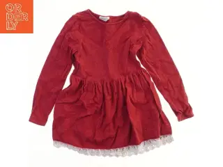 Rød kjole med blondekant fra H&M (str. 128)