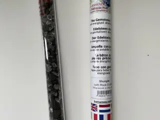 Vandstav med shungite og bjergkrystaller