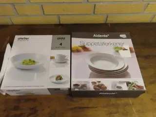 4 stk. skåle & 4 stk. tallerkner