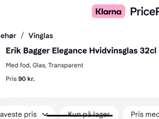 Erik Bagger hvidvinglas 