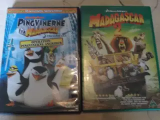 2 DVDer med Pingvinerne