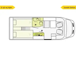 2026 - Etrusco V 6.6 SF Aut.   Lækker Autocamper med automatgear og Adaptive fart pilot fra Hinshøj Caravan.