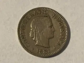 10 Rappen 1881 Switzerland