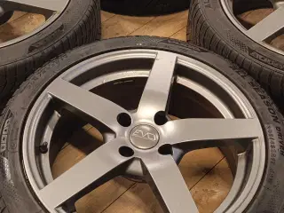 17" Alufælge 4x108 ET 25 med helårsdæk 