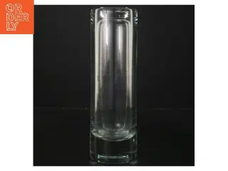 Glasvase  (str. Ø 7 cm højde 23 cm)