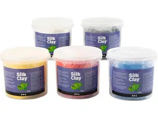 Silk Clay®, primærfarver, 5x650 g/ 1 pk.