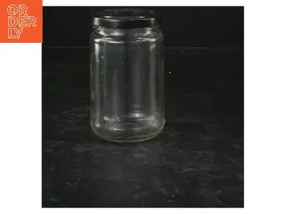 Glaskrukke med låg (str. 11,5x7 cm)