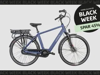 Lindebjerg 28'' Elcykel Center Long Range H - Mat Blå