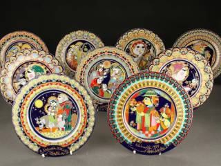 Bjørn Wiinblad Juleplatter 1973-1982