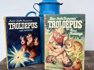 2 stk gamle Troldepus bøger