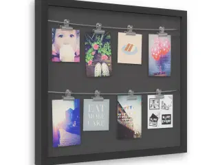 Billed / Foto collage ramme med glas