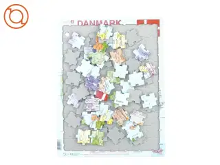 Puslespil med Danmarks motiv (str. 37 x 28 cm)