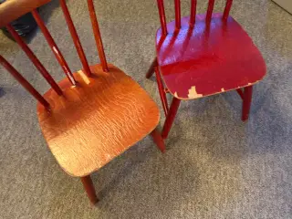 Retro røde stole sæt