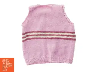 Strikket vest (str. Bryst, 32 cm. længde, 35 cm)