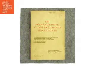 Om ndv&#228;ndigheten av den socialistiska revolutionen (Bog)