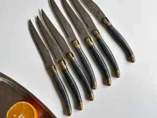 Laguiole knivsæt, 7 stk samlet