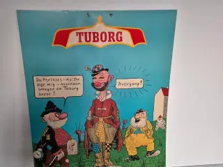 Gammel Tuborgplakat med Storm P.