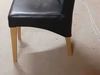 8 Ægte læder stole