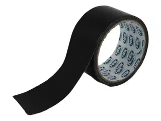 Gaffatape sort, 48 mm x 5 m