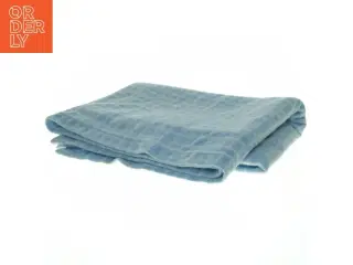 Blå ternet tæppe (str. 129 x 105 cm)