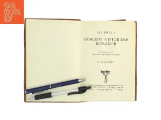 Samlede historiske romaner bind XIX og XIX