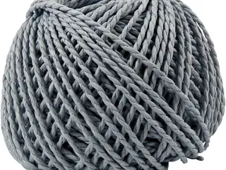 Papirgarn, tykkelse 2,5-3 mm, lyseblå, 150 g, 40m/ 1 ngl.