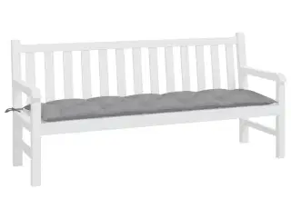 Hynde til havebænk 180x50x7 cm oxfordstof grå