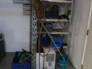 Varmeblæser, kabelrulle m.m.