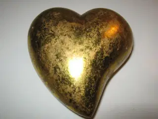 Hjerte i guldlook