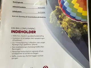 Ballonflyvning for en person
