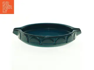 Blå Knabstrup keramik serveringsfad (str. 27 x 23 cm)