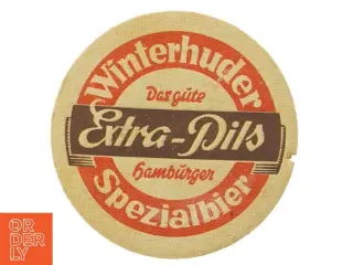 Vintage ølbrikker fra Winterhuder Pilsner (str. Ø. 12 cm)