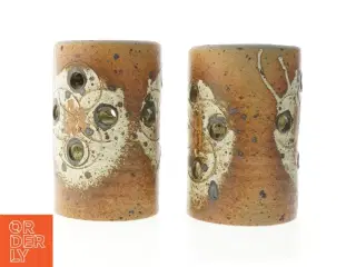 Keramiske lampeskærme (str. 19 cm. og 19,5 cm)