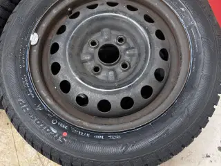 4x100 vinterhjul med nye dæk