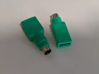 2 stk. PS/2 til USB adapter