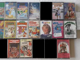 Diverse kassettebånd - børn