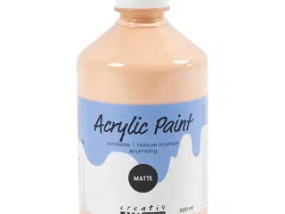 Mat Akrylmaling Lys Pudder 500ml - Ideel til Kunstprojekter
