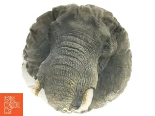 Rund Elefant skulptur pude (str. Ø 30 cm)