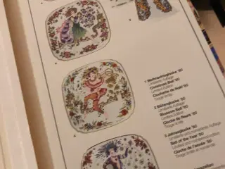 ole winther juleplatter håndmalet porcelæn