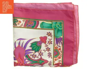 Satin tørklæde med mønster (str. 95x90 cm)