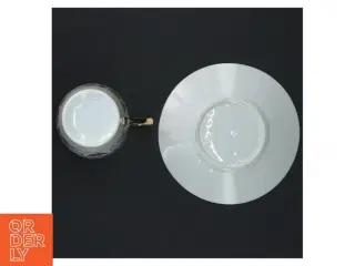 Mokkakop Porcelænskop med underkop (str. Ø. 11 cm ø 6 cm)