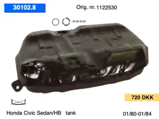 Nye Honda Civic tank m.m.