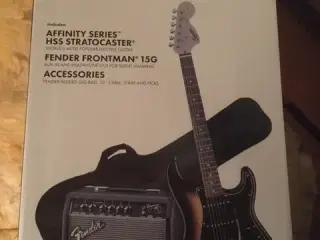 Fender EL guitar incl. forstærker.