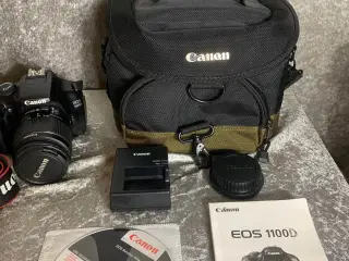 canon Eos 1100D med taske