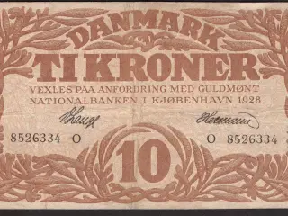 Danmark 10 Kroner 1928o