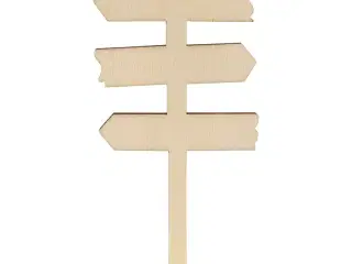 Skilt på fod, H: 12 cm, B: 6 cm, 1 stk.