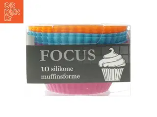 Sæt med 10 silikone muffinsforme fra Fokus (str. 10 styk)
